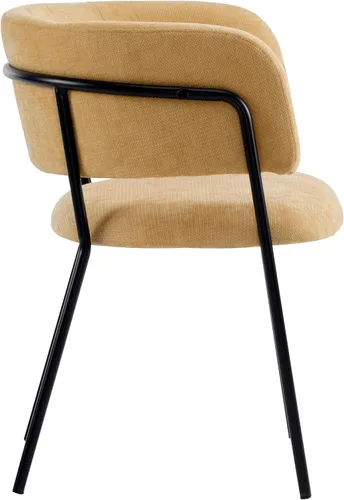 Vista 8 de Christopher Knight Home Juego de 2 sillas de comedor Nest, silla de cocina tapizada, silla de comedor con respaldo curvo, silla de comedor con marco