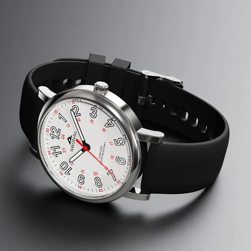 Vista 5 de NBONAL Nurse Watch for Medical Doctor Professionals Student Easy Read Dial with Luminous 24 Hours Red Second Soft Silicone Band 30M Waterproof