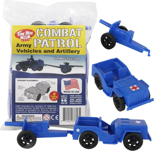 Vista 17 de TimMee Combat Patrol Willys & Artillery - Juego negro de 4 piezas fabricado en Estados Unidos
