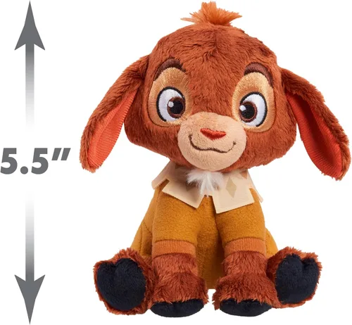 Vista 5 de Disney Wish Peluche Parlante Valentino de 5 Pulgadas, Animal de Peluche, Cabra, Felpa Súper Suave, Juguetes para Niños de 2 Años en Adelante por