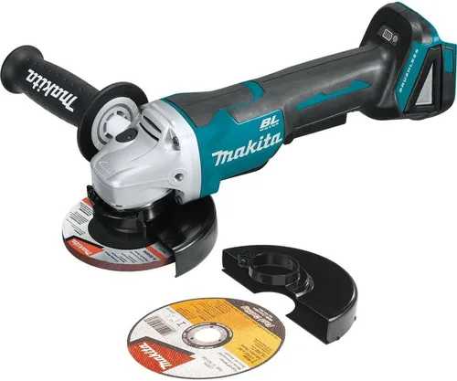 Vista 9 de Makita XAG11T 18V LXT® Amoladora Angular/Cortadora Inalámbrica de 4-1/2” / 5" sin Escobillas de Iones de Litio, con Interruptor de Pala y Freno