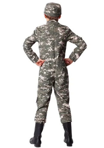 Vista 2 de Disfraz de soldado de combate para niño Multicolor