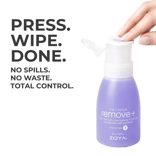 Vista 4 de Removedor de esmalte Remove Plus en Botella flipper de Zoya, 8 onzas líquidas