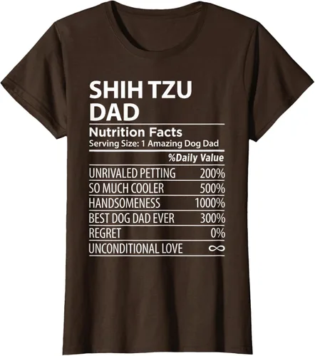 Vista 23 de Shih Tzu Dad - Camiseta divertida para dueño de perro Shih Tzu, Negro