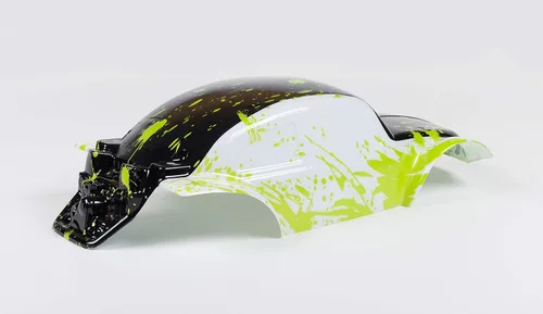 Vista 6 de SummitLink Cuerpo personalizado compatible verde fangoso sobre blanco/negro repuesto para coche o camión RC escala 1/10 (camión no incluido)