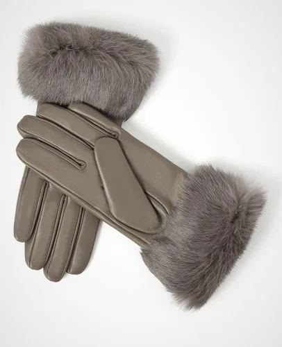 Vista 4 de YISEVEN Guantes de piel de cordero con pantalla táctil para mujer
