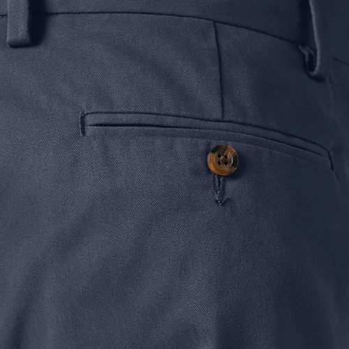 Vista 7 de Tienda Essentials Pantalón chino de corte clásico, resistente a las arrugas, sin pinzas, para hombre (disponible en tallas grandes y altas)