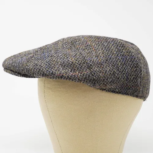 Vista 5 de Borges & Scott Dingwall - Gorra plana de 8 piezas, 100% lana tejida a mano, Harris Tweed, resistente al agua Marrón Perdiz
