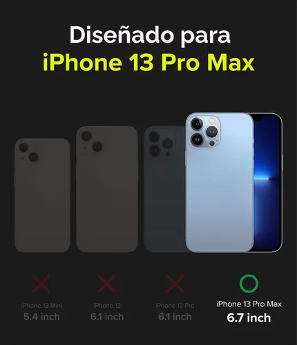 Vista 2 de Ringke - Funda para iPhone 13 Pro Max [Fusion-X Camo Negro]