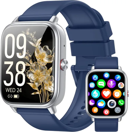 Vista 13 de Reloj Inteligente para Hombres y Mujeres, Rastreador de Fitness (Contestar/Hacer Llamadas), Batería de 1000 mAh, Más de 120 Modos Deportivos