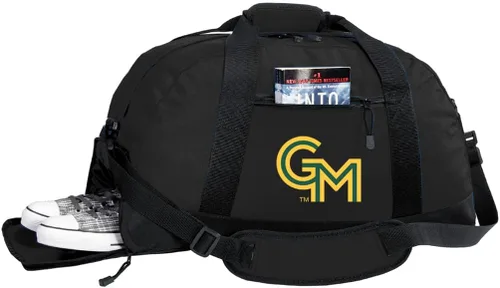 Vista 44 de Texas A&M Bolsa de lona - Texas A&M Aggies - Bolsas de gimnasio con bolsillo para zapatos, Negro