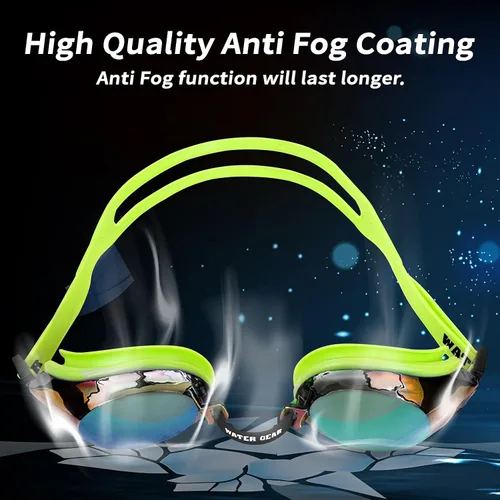 Vista 7 de Water Gear Finalist - Gafas de natación antivaho para competición, ideales para piscina y buceo