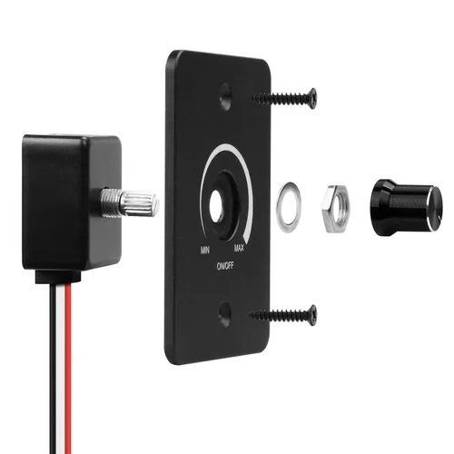 Vista 2 de RGBZONE Interruptor de atenuación LED de 12V, 5A 60W, regulador LED para vehículos recreativos, interruptor de atenuación PWM para autocaravanas