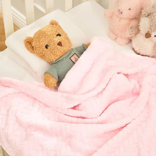 Vista 19 de inhand - Manta decorativa de vellón para bebés y recién nacidos, supersuave, envolvente, afelpada, mullida, cálida, ideal para cuna y como manta