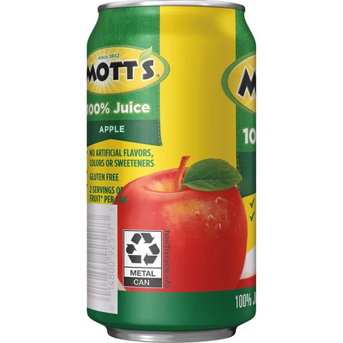 Vista 10 de Mott's Jugo de manzana 100% original, lata de 11.5 onzas líquidas (paquete de 24)