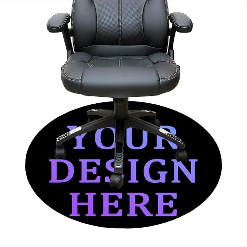 Vista 107 de Tapete redondo personalizado para silla de escritorio de oficina, diseño de tu propio logotipo de foto, texto, alfombrillas circulares