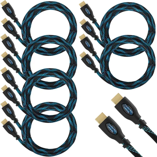 Vista 10 de Paquete de 2 cables HDMI 4K de 10 pies, paquete múltiple