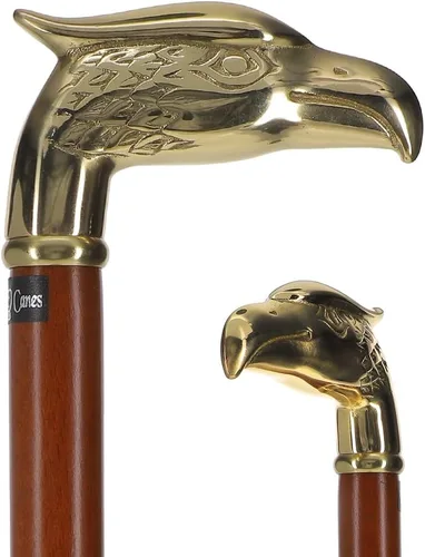 Vista 5 de Royal RC Canes Bastón para caminar con águila cromada de alta calidad, bastón y palo patriótico de mezclilla azul para hombres y mujeres, 37.5