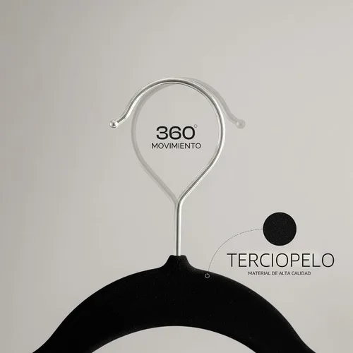 Vista 4 de Utopia Home - Perchas de terciopelo, color negro, paquete de 20 Luxury Non-Slip Slim Pant & Coat Hangers Strong Space-Saving Clothes Hangers