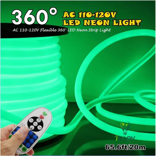 Vista 5 de Adaptador de fuente de alimentación con receptor IR+23 teclas de control remoto para 360° LED NEON Light (16.4 ft-65.6 ft)