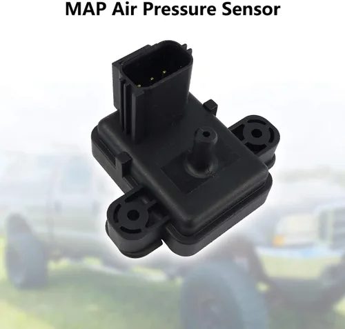 Vista 2 de Sensor MAP Compatible con Ford F250 F350 F450 F550 Super E-Series Duty Diesel 6.0L Camiones Furgonetas, Sensor de Presión Absoluta del Colector