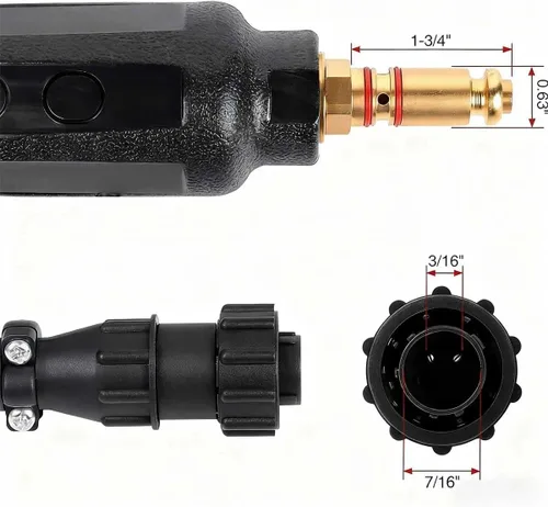 Vista 5 de Pistola de Soldadura MIG de Servicio Pesado 250A de 10 pies, Reemplazo para Lincoln Magnum PRO 250L K4530-2 K4530-1 K3081-1, Compatible con Soldador