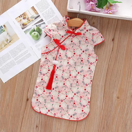 Vista 2 de Vestido de princesa casual Cheongsam de estilo chino, para niña