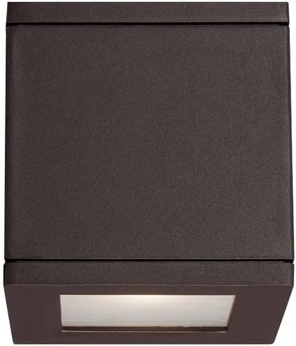 Vista 14 de WAC Lighting WS-W2505-AL Rubix - Lámpara de pared LED para exteriores, doble luz, 3000K, aluminio cepillado