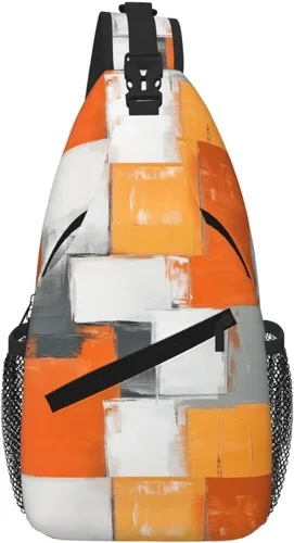 Vista 17 de Bolso bandolera para hombres y mujeres, mochila cruzada floral de tulipán pastel, mochila casual de senderismo para viajes, deportes, correr, bolsa