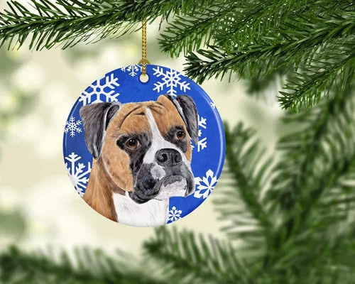 Vista 83 de Caroline's Treasures Cavalier Spaniel - Adorno de cerámica para colgar en el árbol de Navidad, para el hogar, Navidad, fiestas, regalo, 3 pulgadas