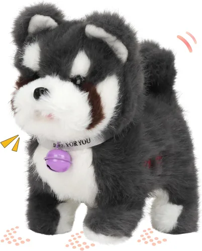 Vista 9 de Hopearl Juguete electrónico interactivo de conejo de peluche LED Hopping Rabbit Repeat What You Said para mascotas, juguete animado que canta, habla