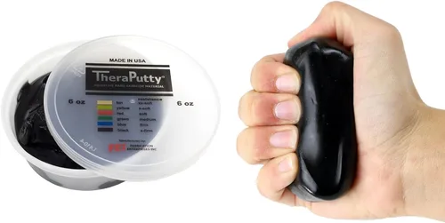 Vista 25 de CanDo 10-0920 TheraPutty - Masilla de ejercicio de mano estándar, Mediana, 1oz