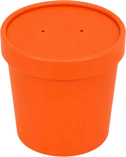 Vista 18 de Restaurantware Bio Tek - Tapas para sopa de papel azul, 200 desechables, 12 onzas, redondas, estilo moderno, herméticas, se venden por separado Azul