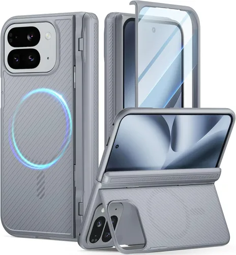 Vista 10 de Poetic Revolution Flex - Funda para Google Pixel 10 Pro Fold, [Soporte Plegable][Protección de Bisagra][Compatible con MagSafe], A Prueba de Golpes
