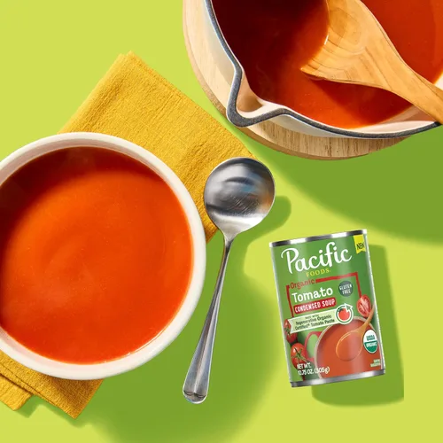 Vista 3 de Sopa de tomate orgánica condensada Pacific Foods, lata de 10.75 oz (paquete de 12)