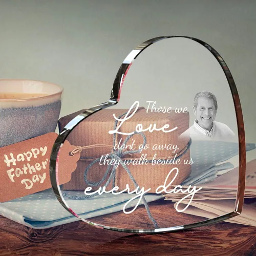 Vista 4 de Foto de cristal 3D – Corazón grabado con imagen, regalos personalizados para el día de la madre con tu propia foto para mamá, papá, hombres