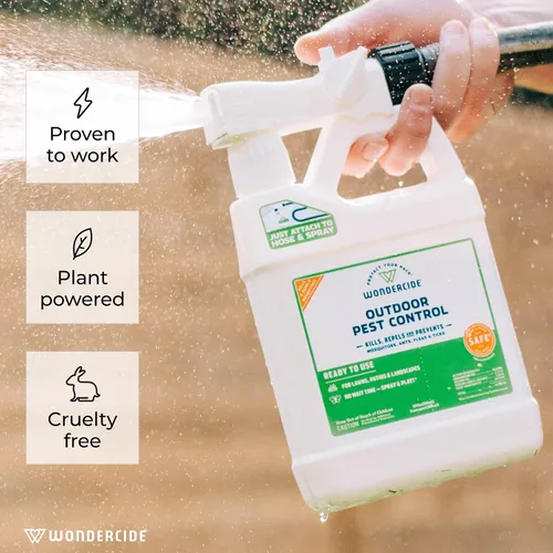 Vista 3 de Wondercide - EcoTreat - Spray para control de plagas para exteriores listo para usar con aceites esenciales naturales - repelente de mosquitos