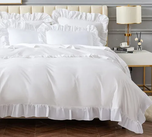 Vista 10 de DAUAOTO Juego de funda de edredón individual de 68 x 86 pulgadas, 1 funda de edredón tamaño individual + 1 funda, juego de ropa de cama de algodón