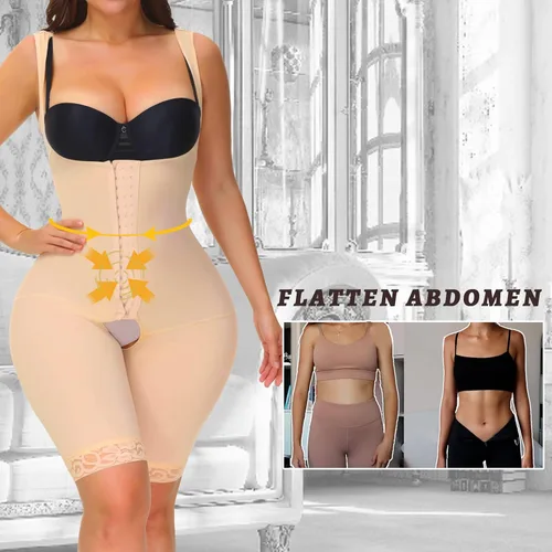 Vista 2 de welooc Fajas colombianas moldeadoras de cuerpo completo para mujer, ropa de compresión