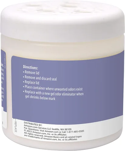 Vista 2 de Amazon Basics Gel Eliminador de Olor, Carbón Activado, Lavanda, 17 Onzas, Paquete de 1