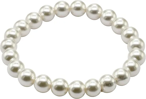 Vista 796 de Amazing Gemstone Crystal Bracelet for Women Men's Gifts - Protection Healing Crystal Bracelet - 8mm Gemstone Beaded Stretchable Bracelet Pulseras