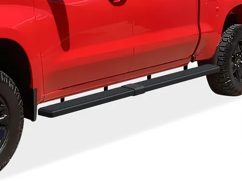 Vista 9 de APS Estribos negros compatibles con Chevy Silverado GMC Sierra 1500 2019-2026 Crew Cab y 2500 HD 3500 HD 2020-2026