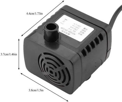 Vista 3 de Usb Dc 5V Pequeña Bomba Sin Escobillas Mini Dispensador De Agua Para Mascotas Bomba Sumergible Bomba Sumergible De Acuario Fuente De Peces De Agua