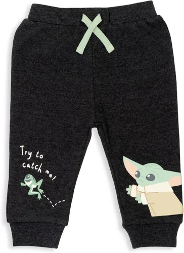 Vista 3 de STAR WARS Darth Vader Stormtrooper C-3PO Chewbacca R2-D2 Baby Yoda Paquete de 2 pantalones deportivos para recién nacidos a bebés, Plateado
