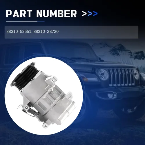 Vista 2 de Compresor de CA 5SER09C 6PK Aire acondicionado con conjunto de embrague 88310-52551 88310-2B720 para Yaris 1.3, piezas de repuesto del compresor