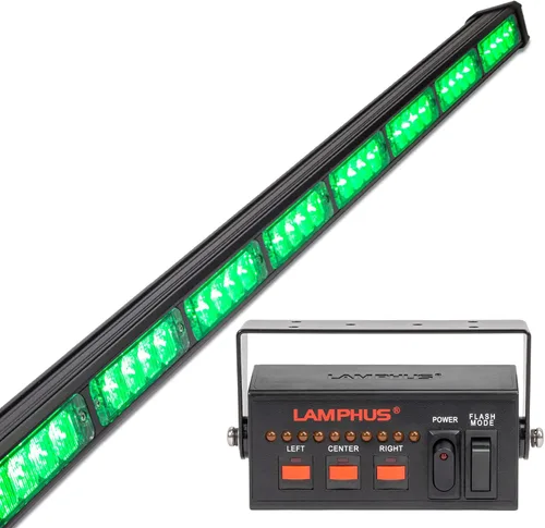 Vista 20 de lamphus SolarBlast sbls64 29" 24 W LED Advertencia Tráfico de Emergencia Advisor – Barra de luz ámbar azul, Azul