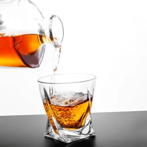 Vista 2 de KANARS Vasos de whisky Old Fashioned de 10 onzas, juego de 2 vasos de licor