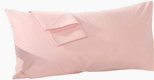 Vista 17 de Juego de 2 fundas de almohada de viaje de 12 x 16 pulgadas, 500 hilos, algodón egipcio, con cierre de cremallera, 100% algodón egipcio