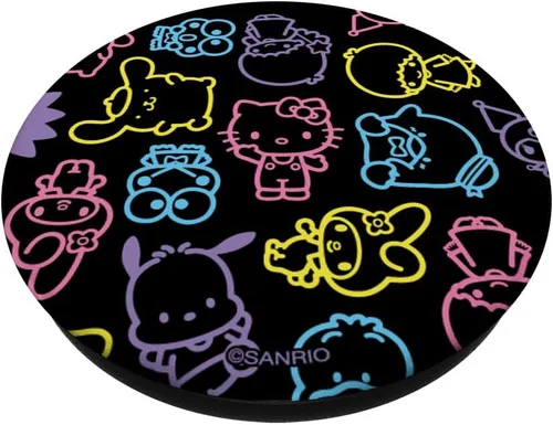 Vista 2 de Sanrio Neon Friends PopSockets Adhesivo PopGrip