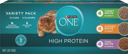 Vista 13 de Purina ONE True Instinct comida húmeda en salsa para gatos - (24) 3 onzas en latas Receta de pavo en salsa alta en proteínas, rica en humedad